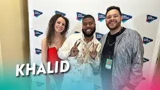 Backstage with Khalid!