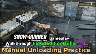 SnowRunner - Manual Unloading Practice | How to operate a Forklift | Cara mengoperasikan Forklift