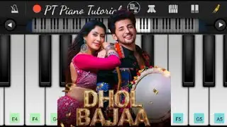 Dhol Bajaa Song | Darshan Raval | Warina H | Easy Slow - Piano Tutorial
