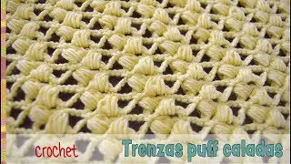 Crocheted puff braids (repeat only 1 row!) - Knitting Peru