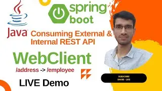 Calling REST Services with WebClient Spring Boot | Microservices Communication using WebClient Java