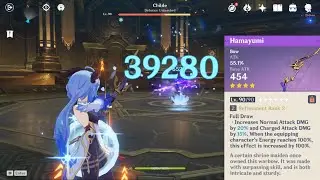 Ganyu full CDMG with Hamayumi Bow