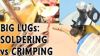Big Lug Soldering vs Crimping | Liquid Flux vs Paste Flux | Soldering Battery Cable Lugs