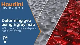 HOUDINI -  Deforming geo using a gray map