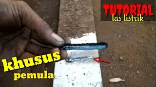 ngelas listrik agar gerigi/alur rata khusus pemula|| pengelasan besi tebal