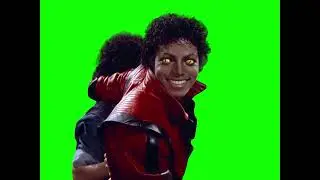 Michael Jackson Evil Face Meme with Green Screen - Thriller Music Video 🟢