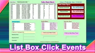 Mastering ListBox Events in Excel VBA - Introduction and Basics | Part - 24 Excel VBA Tutorial