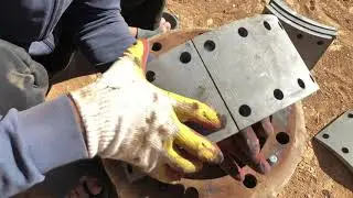 Замена калодак и пыльника на камаз