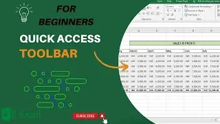 Quick Access Toolbar In Excel | Use & Customize | Formula Bar | Name Box | MS Excel