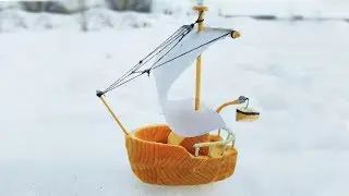 САМЫЙ МАЛЕНЬКИЙ КОРАБЛИК ИЗ ДЕРЕВА СВОИМИ РУКАМИ