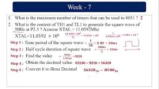 NPTEL Assignment Microprocessor and Microcontroller 07