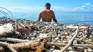 Day 53. Shegnanda. Tungus fishermen, my alcoholism, grilled omul, fanatical vegans, trash on Lake...