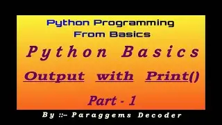 Output Statement or Print Function in Python | Use  \n, \t  | Print() in Python | Python Tutorial 17