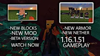 MINECRAFT BETA 1.16.0.51 |GAMEPLAY NEW MODS,NEW ARMOR