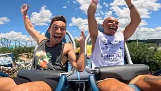 FIRST LOOK At Penguin Trek! SeaWorld Orlando's NEWEST Ride: Front Row POV & Goodbye Jete