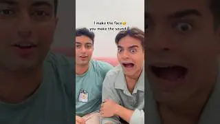 I make the face, you make the sound 🥴🙈🤣🎙️ #funnycomedy #challenge #honeyimmhome