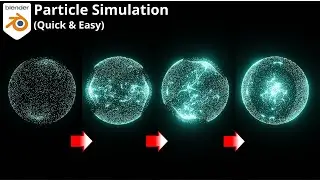 Blender Tutorial - Creating Sci-Fi Sphere Particle Simulation in Eevee | Blender Timelapse