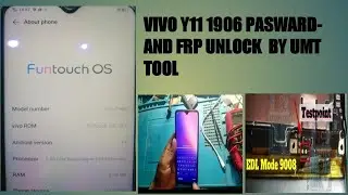 vivo y11,1906 pasward and frp,unlock umt qcfire tool 100 % fixed