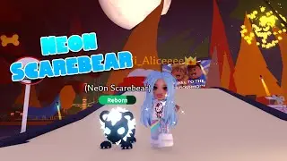 Making & Trading Neon Scarebear Adopt Me.