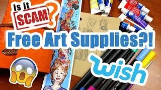 FREE WISH HAUL?! ~ Art Supplies from WISH
