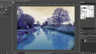 Fake IR with Gimp