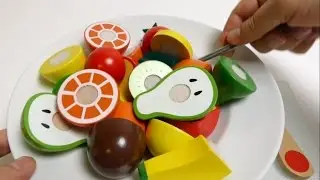 Velcro Wooden Toy Cutting - How to make Wooden Fruit Salad