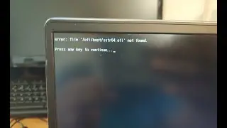 error: file /efi/boot/sstr64.efi not found - How ro RESOLVE