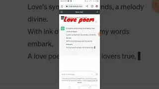 Chatgpt write love poem for me 😂🙏🙏 