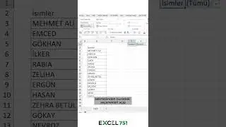 Excel - Otomatik Sayfa Oluşturma (İsme Göre Yeni Sayfa Açma) - EXCEL 751