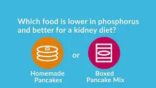This vs That: Low-Phosphorus Foods