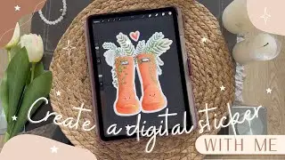🪴 How to Create a Digital Sticker | Procreate Tutorial | Digital Stickers for Goodnotes