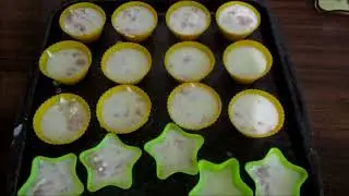 Омлет с куриным фаршем в духовке