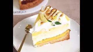 Торт суфле с лимонным курдом и швейцарской меренгой рецепт  #Shorts