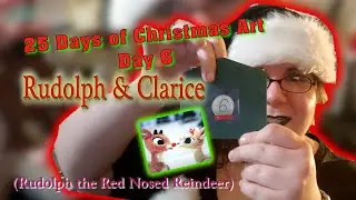 How to Make Glass Art of Rudolph & Clarice! (Rudolph the Red Nosed Reindeer)
