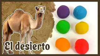 Aprende los colores del arco iris y descubre los animales del Sahara con plastilina