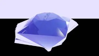 3ds max - Engineered Shape BLUE DIAMOND