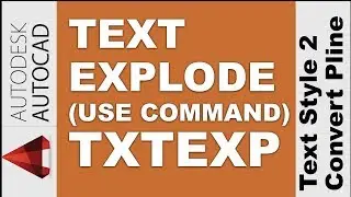 Autocad How to Text Explode