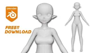 Anime Base Modeling in Blender | FREE DOWNLOAD! | @shionmgr