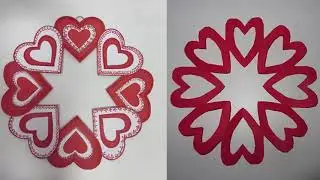 Как вырезать Сердца из бумаги для декора на День Валентина. Manualidades/San Valentin