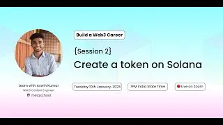 {Session 2} Build a Career in Web3 - Create a token on Solana