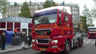 Truckrit op koningsdag 2018 in Ridderkerk