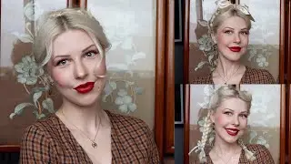 MilkMaid Braids l Vintage Hairstyles l 30s 40s Braids l Retro Hair Tutorial