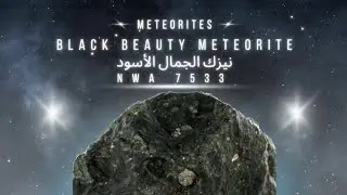Black Beauty meteorite  NWA 7533  نيزك الجمال الأسود