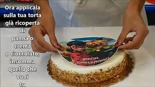 Come applicare la stampa alimentare in pasta di zucchero sulla torta!