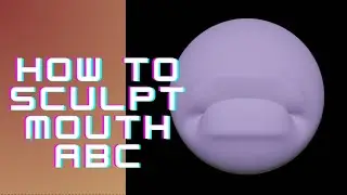 How to sculpt the mouth and lips... #blender3d #3dmodeling #sculpting #viral