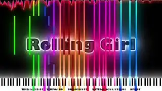 Rolling Girl (Vocaloid) | 135 Thousand | Black Midi | 8 Bit Version