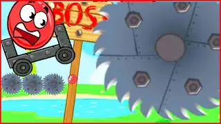 Красный шарик мод на 1000 машинок и квадратов .Игра Red Ball 4  от Котика Браяна про шар
