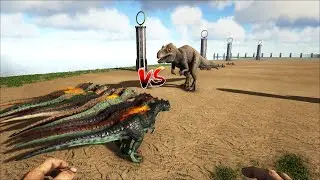Giganotosaurus VS 10 Allosaurus | ARK 2022