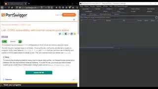 CORS vulnerability with internal network pivot attack-Web Security Academy