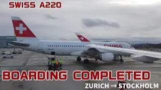 SWISS A220-300 🇨🇭 ZURICH→STOCKHOLM